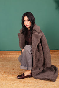 MOCASSINO DORY-F CROC LEATHER COFFEE
