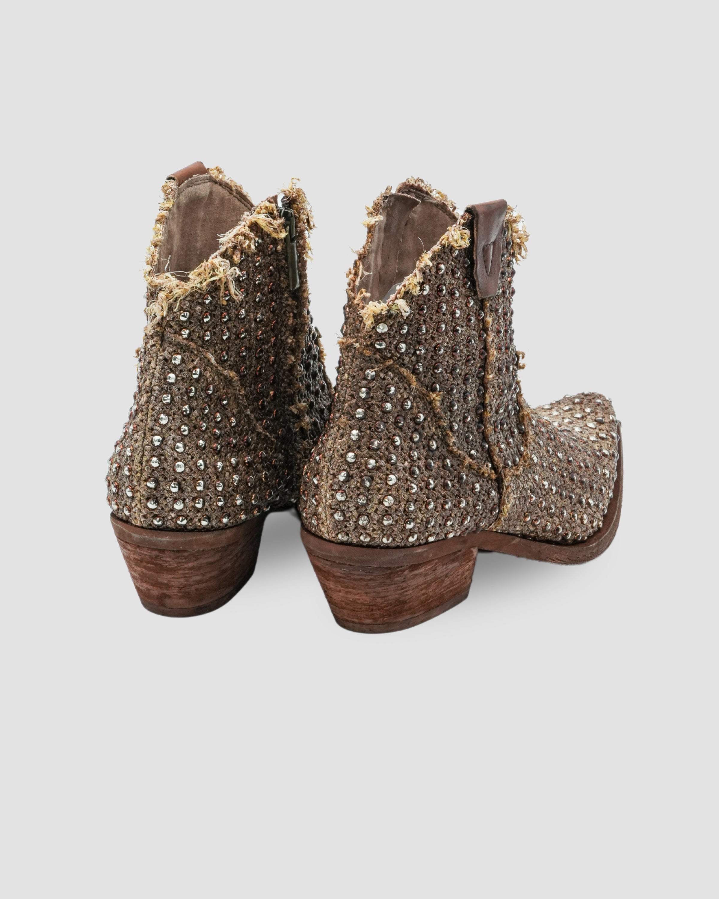 STIVALETTO NEVIS20 IN RAFFIA TESTA DI MORO