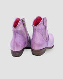 STIVALETTO TEXANO IN BUFALO LILLA