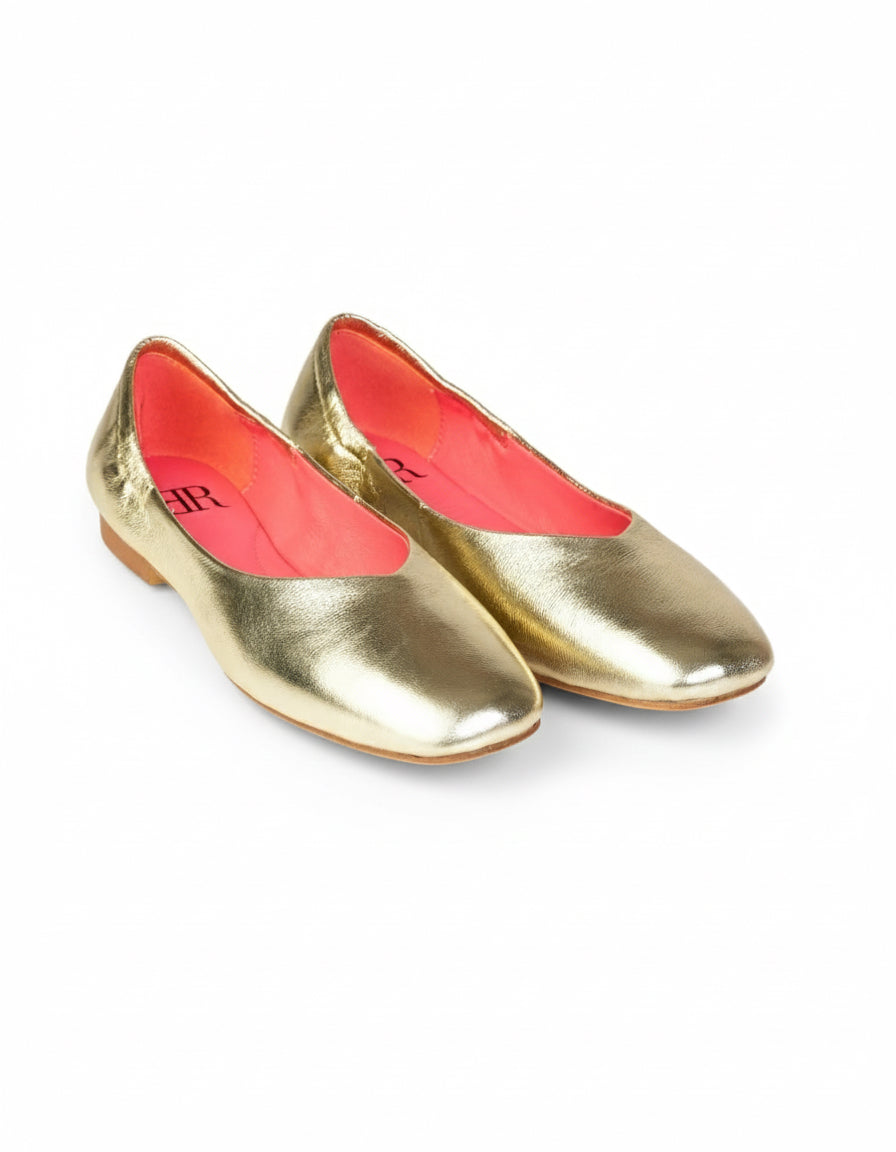 MOCASSINO ROME01 MET SOFT GOLD