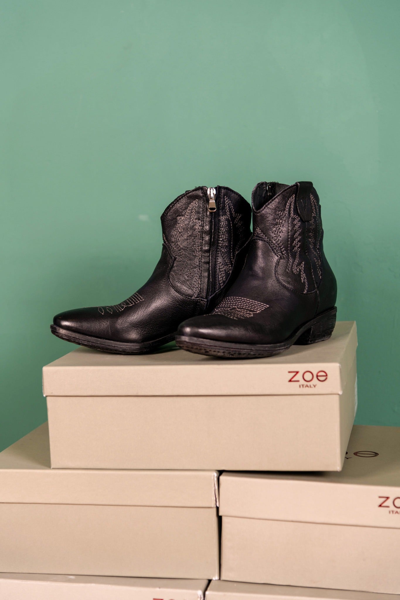 STIVALETTO TEXRIC IN BUFALO NERO