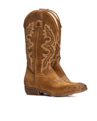 STIVALE CAMPEROS IN CAMOSCIO TERRA