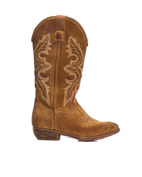 STIVALE CAMPEROS IN CAMOSCIO TERRA