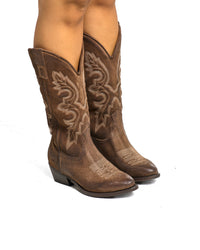 STIVALE KRIS07 CAMOSCIO TESTA DI MORO