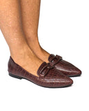 MOCASSINO MIRIAM-K CROC COFFEE