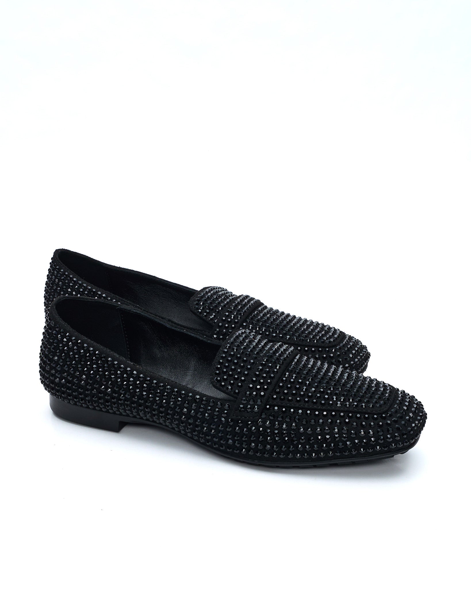 MOCASSINO DORY-F IN SUEDE STRASS BLACK