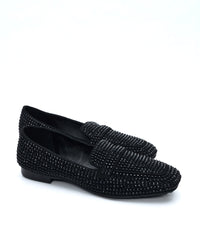 MOCASSINO DORY-F IN SUEDE STRASS BLACK