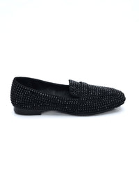 MOCASSINO DORY-F IN SUEDE STRASS BLACK