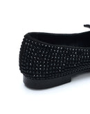 MOCASSINO DORY-F IN SUEDE STRASS BLACK