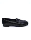 MOCASSINO DORY-F IN CROC BLACK