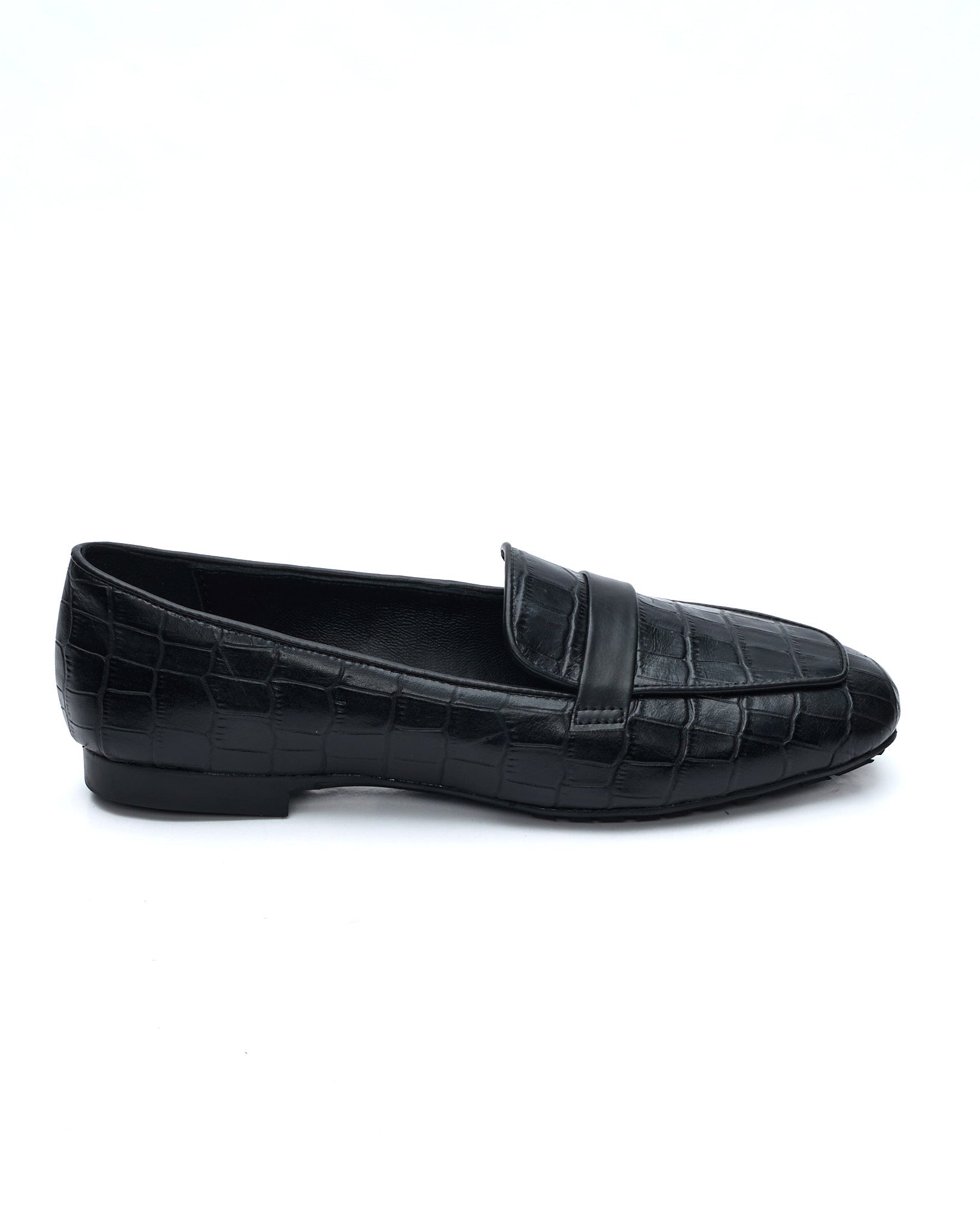 MOCASSINO DORY-F IN CROC BLACK