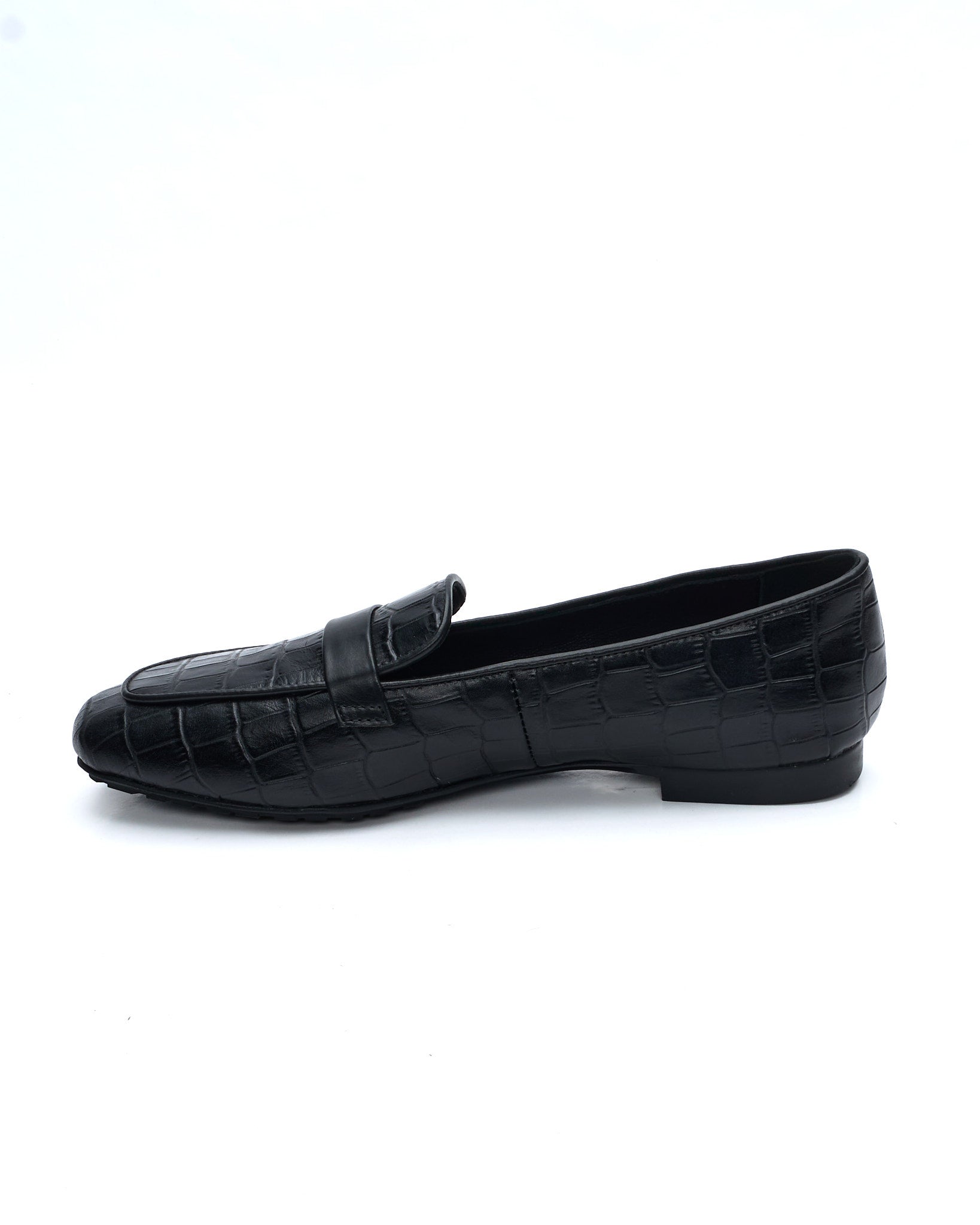 MOCASSINO DORY-F IN CROC BLACK